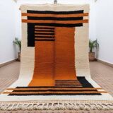 Tapis en laine pure fait main traditionnelle taille 150 x 250 cm