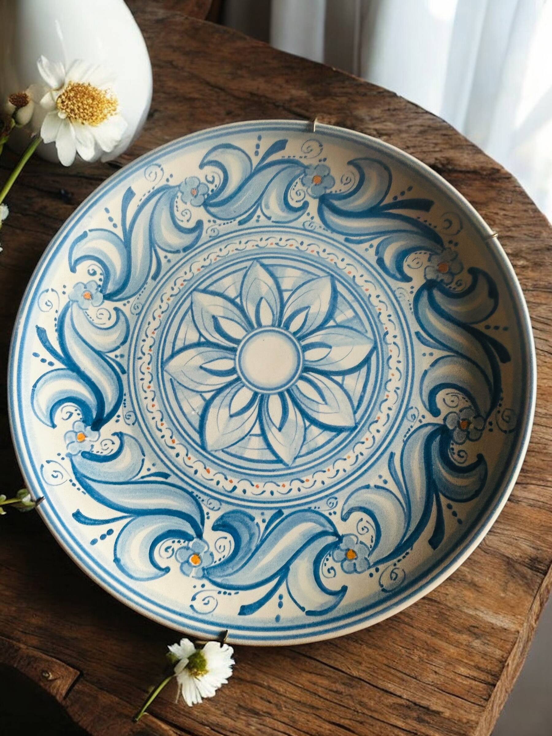 Decorative ceramic plate by Alessi - Caltagirone