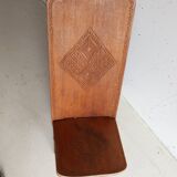 Child's folding chair carved – traditional wooden craftsmanship