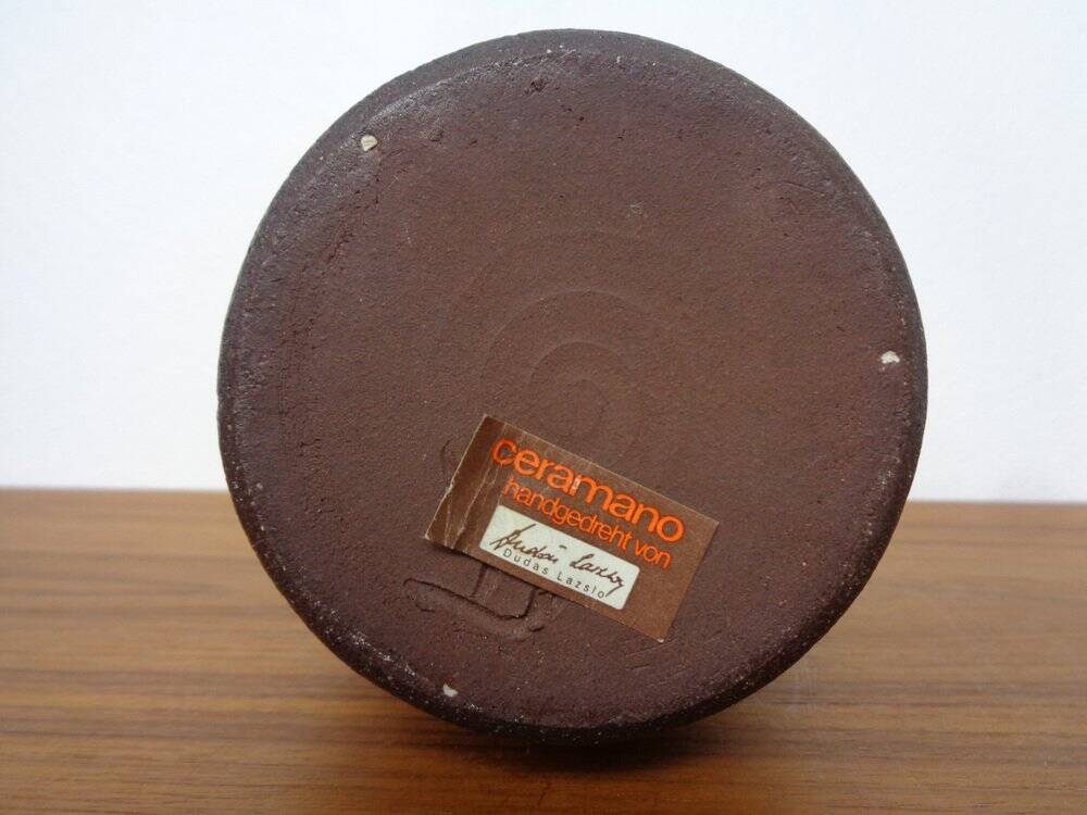 Beade Studio Ceramic Vase by Lazlo Dugs from Ceramano, 1960s
