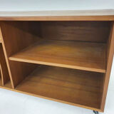 Scandinavian modern teak record player cabinet, Denmark 1960's