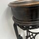 Asian style side table in natural wood, 20th century.