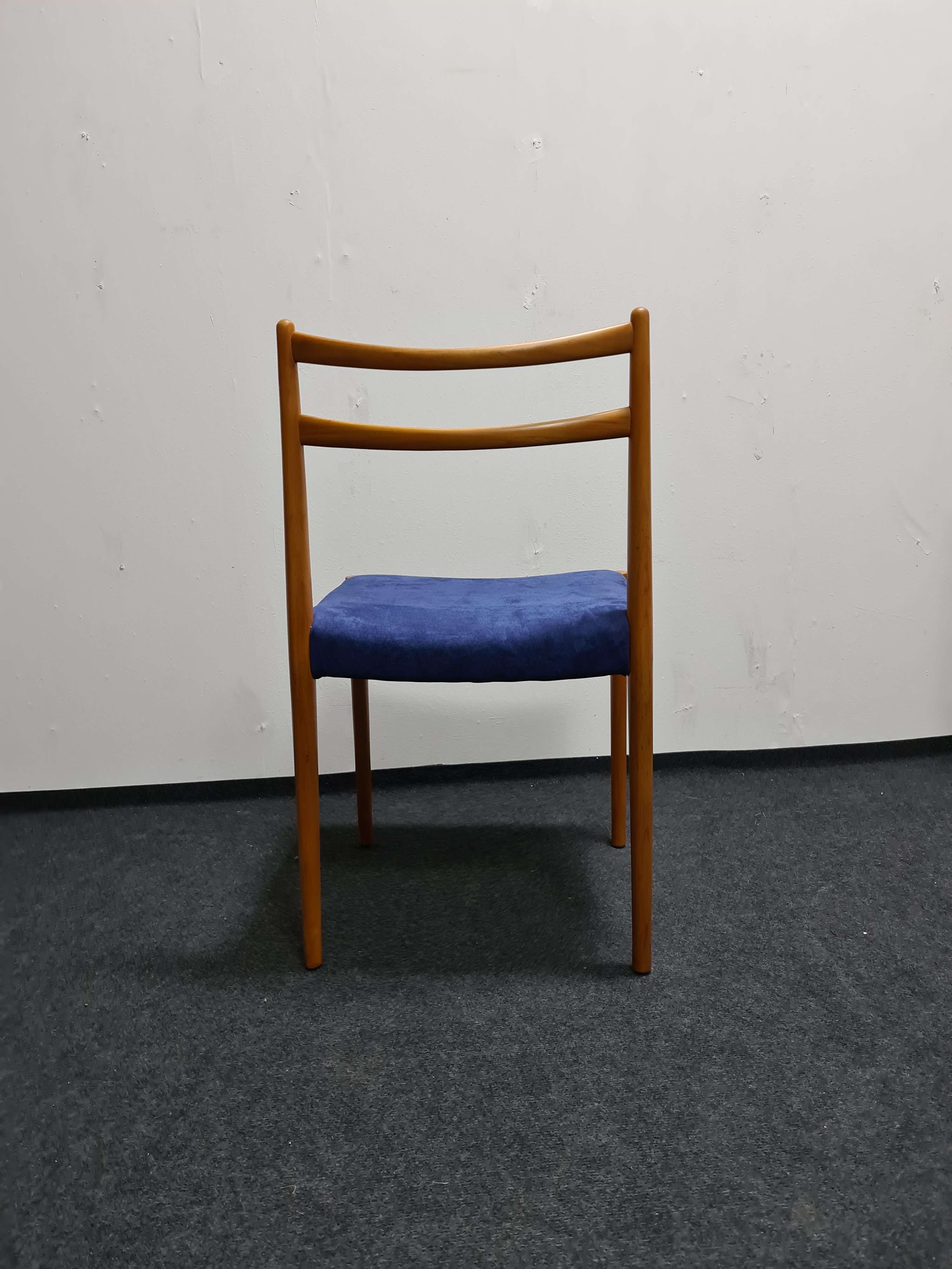 A set of four vintage dining chairs by Lubke Germany