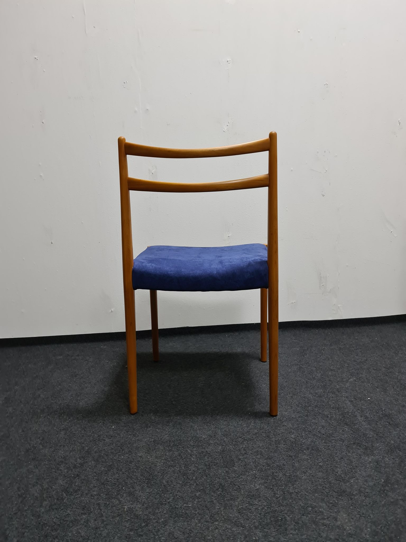 A set of four vintage dining chairs by Lubke Germany