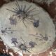 Ceramic plate signed by Marie-Madeleine Jolly – thistle decoration – year