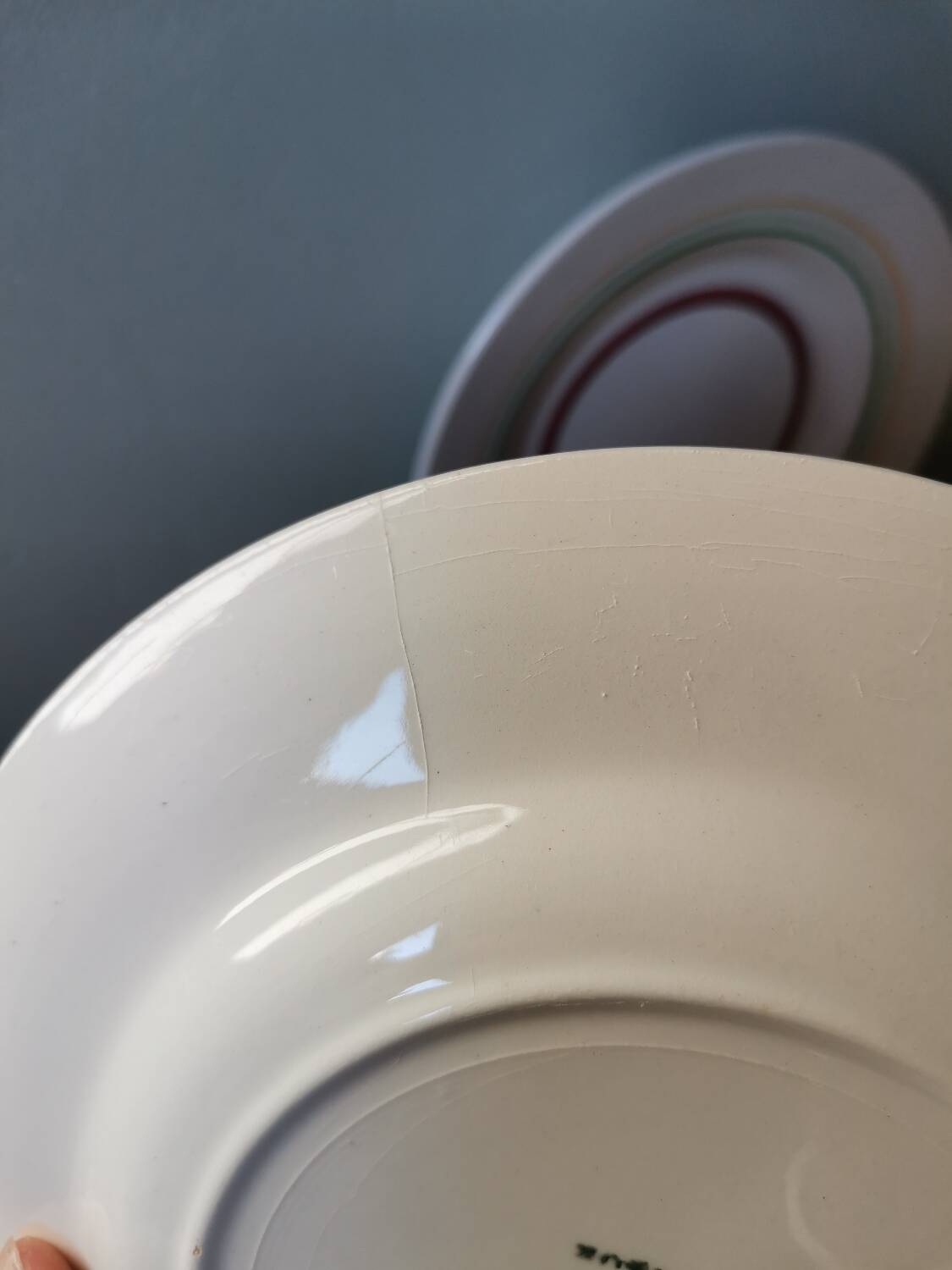 Set of 4 vintage plates Gien France Olympic pattern