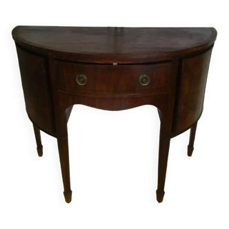 Antique Maple & Co Half Moon Hall Table