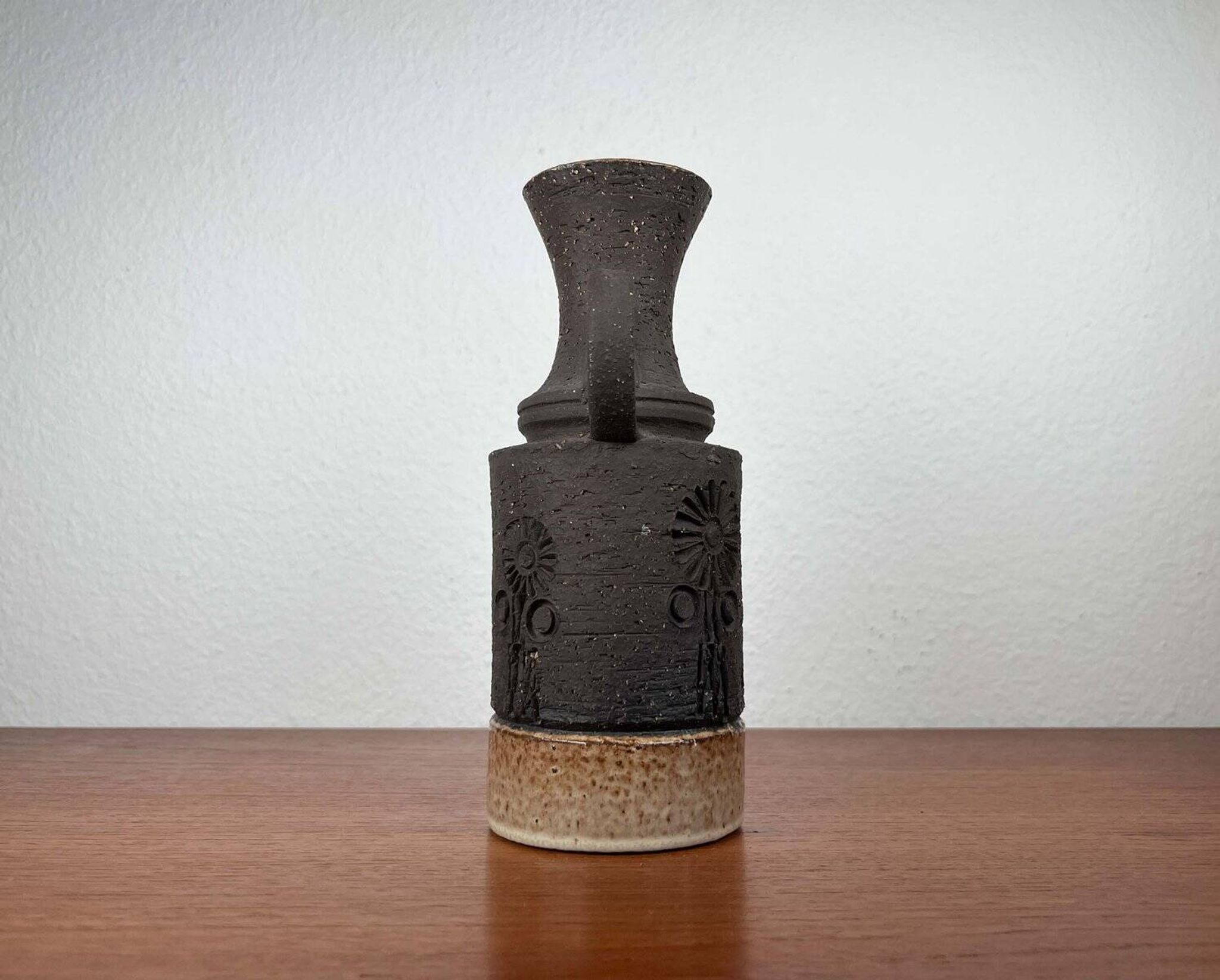 Mid-century Danish studio ceramic vase from the 1960s.