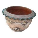 Large Asian terracotta pot