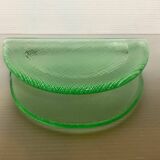 Green glass mail holder