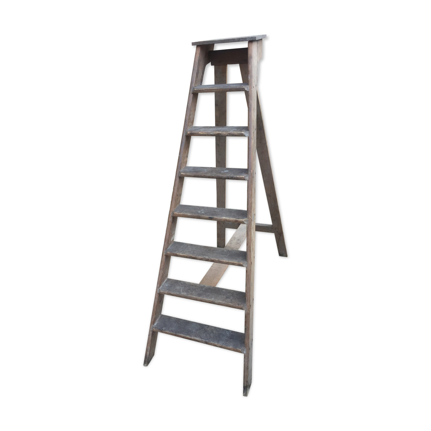 Wooden stepladder