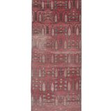 1970s Distressed Tree of Life Pattern Turkish Karapinar Rug 2'6'' x 6'7''