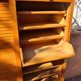 Double-panel wooden filing cabinet