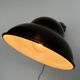 BLACK ENAMELLED TOLE WALL LAMP 1940 LEGRAND Ø 25 CM