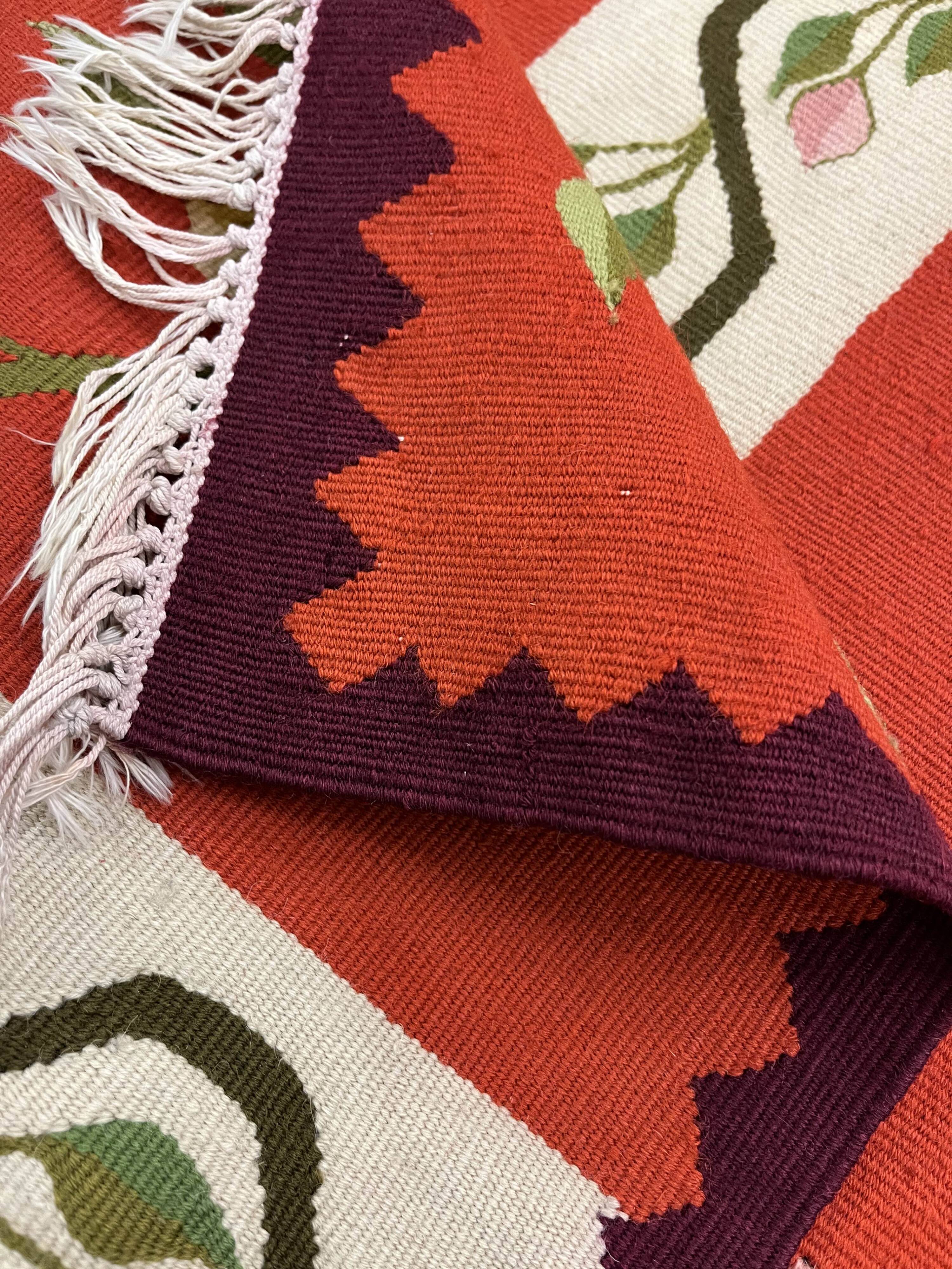 1950s Moldavian Kilim Runner Rug 96 x 200 cm