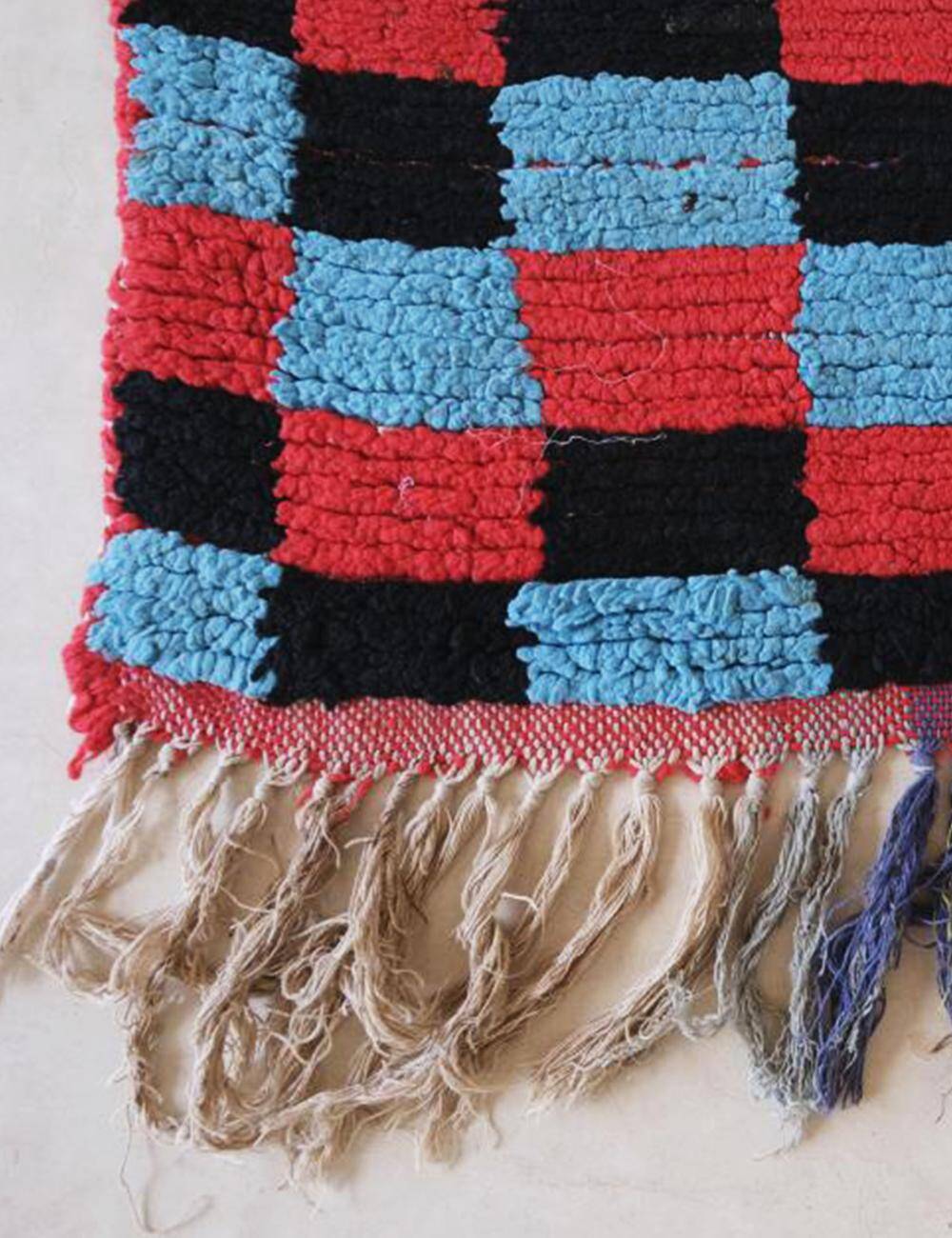 Moroccan Checkerboard Rug - 225 x 148 cm