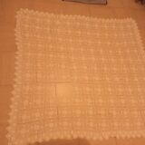 Old crochet bed throw
