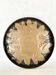 Denbac plate, flame-decorated ceramic
