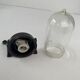 Glass wall lamp and vintage bakelite