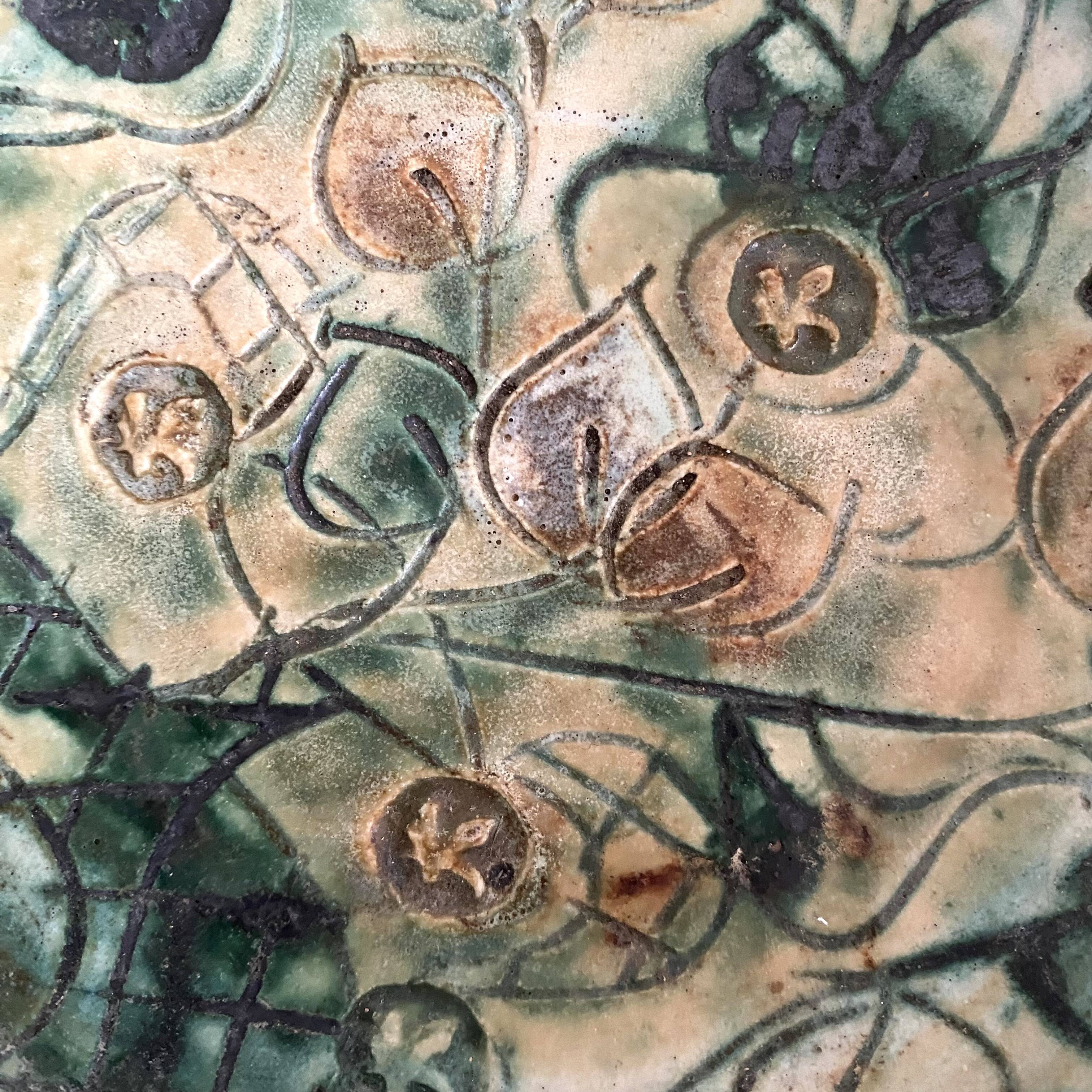 Ceramic pocket emptier signed Françoise Chedeville, 1970