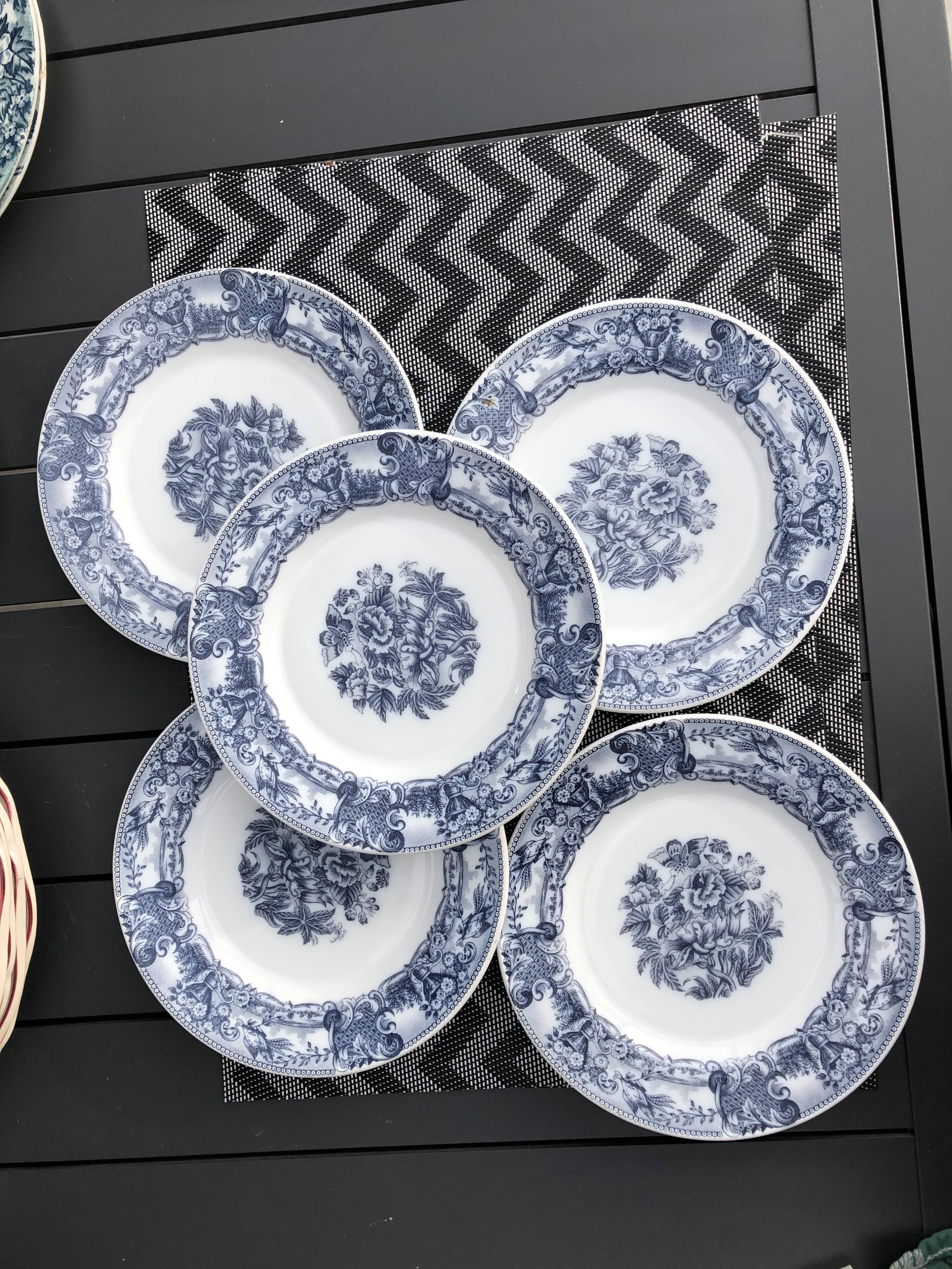 Dessert plate 1 set of 5