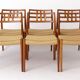6 chaises danoises en teck par Niels Otto Møller Modèle 79, années 1960