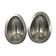 Lot de 2 moules à chocolat en forme de demi-oeuf