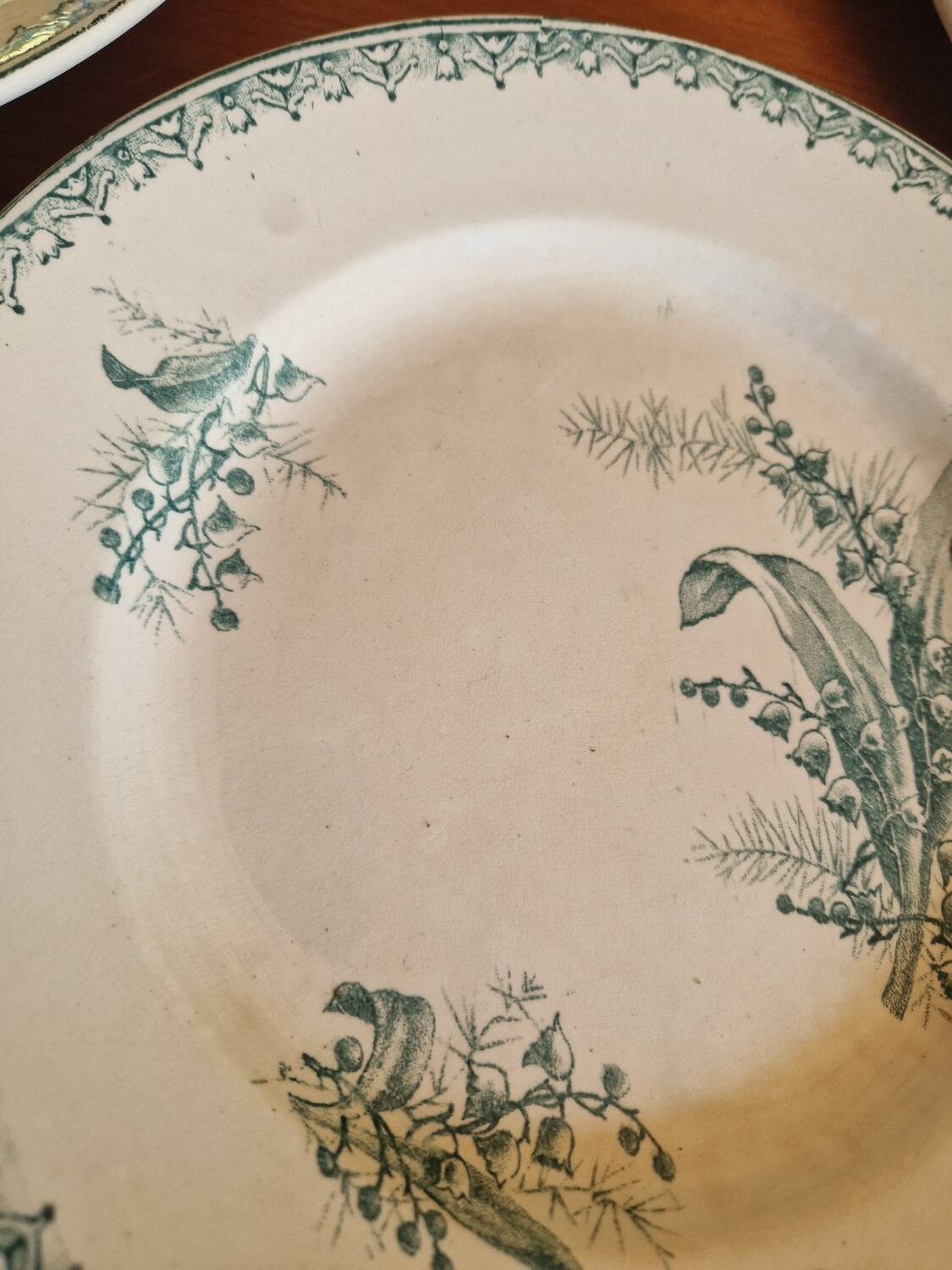 Set of 5 Saint Amandinoise Muguet Plates