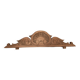 Old solid wood pediment