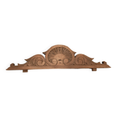 Old solid wood pediment