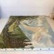 Large mountain landscape painting oil on canvas signed