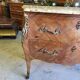 commode en bois de rose 2 tiroirs plateau marbre