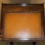 Davenport Regency Antique Desk Circa 1810-1820 in Hardwood and Leather