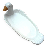 White porcelain flat duck