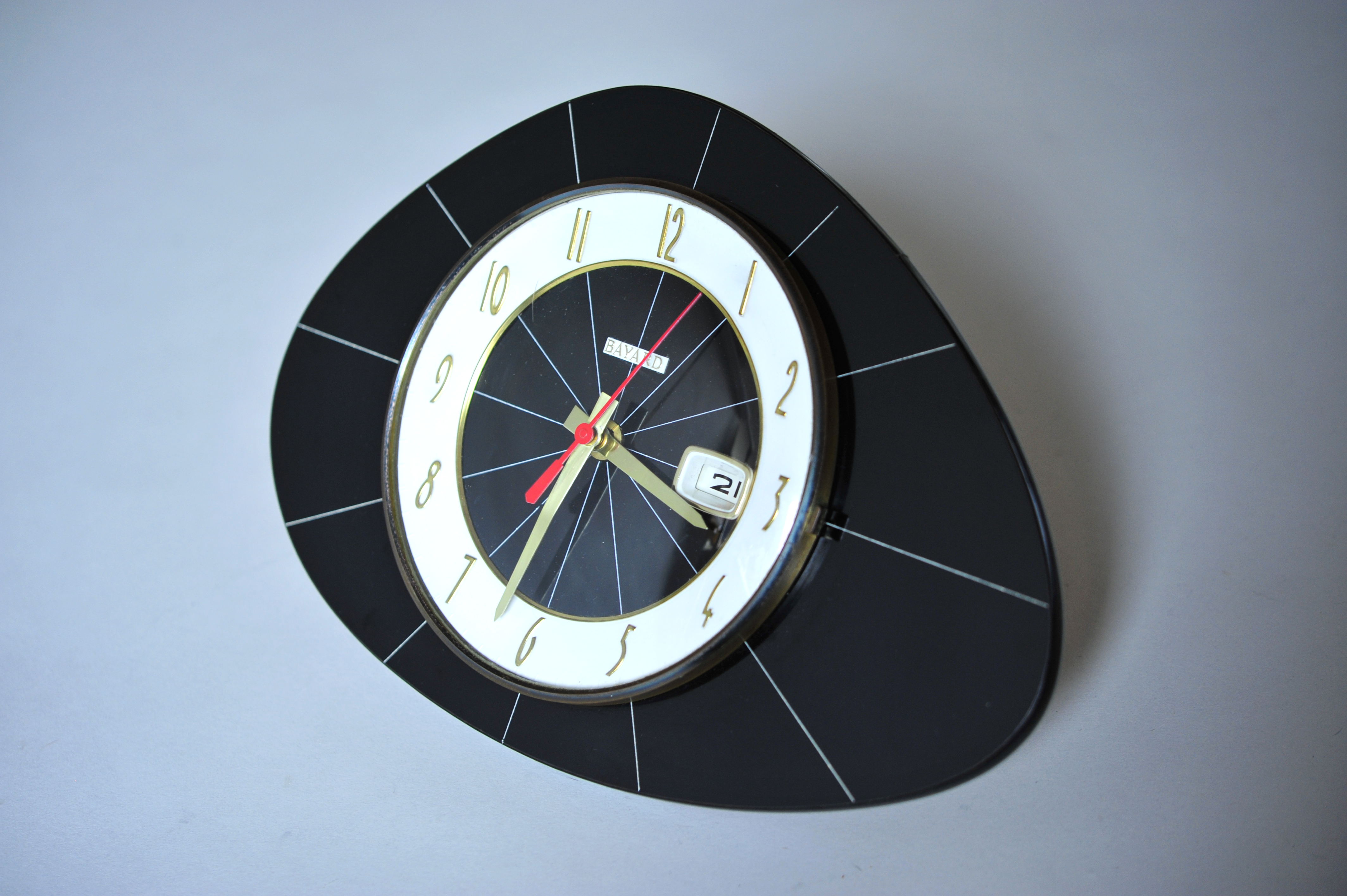 Clock pendulum design in formica Bayard- 60-70