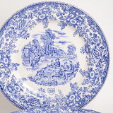 8 assiettes plates style anglais
