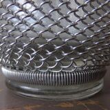 Siphon en verre et maille d'acier tressé - Fabriqué en Tchécoslovaquie