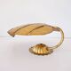 Leaf wall lamp in gold metal 1970