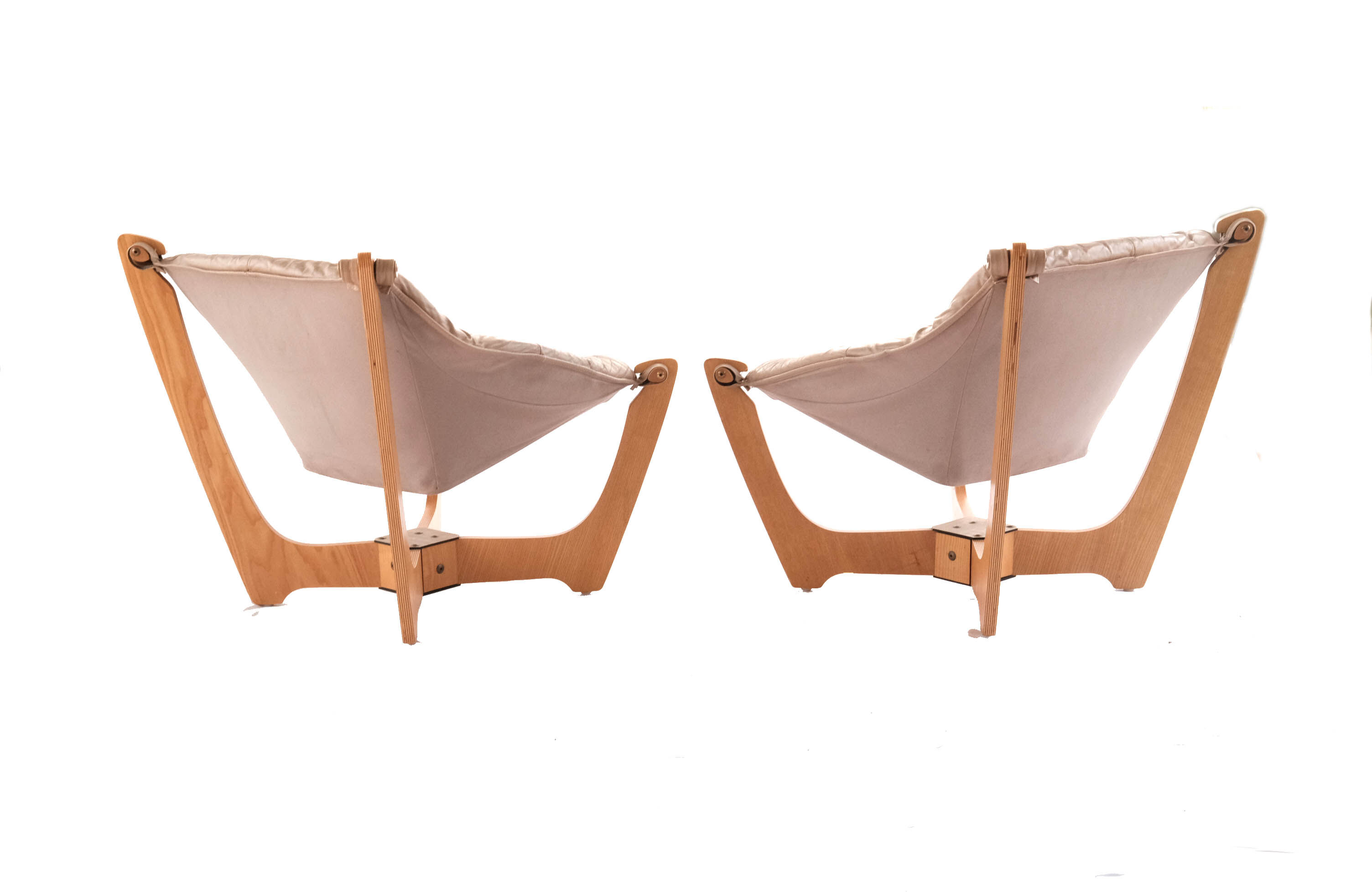 Set of 2 'Luna' armchairs by Odd Knutsen, Norway 1970