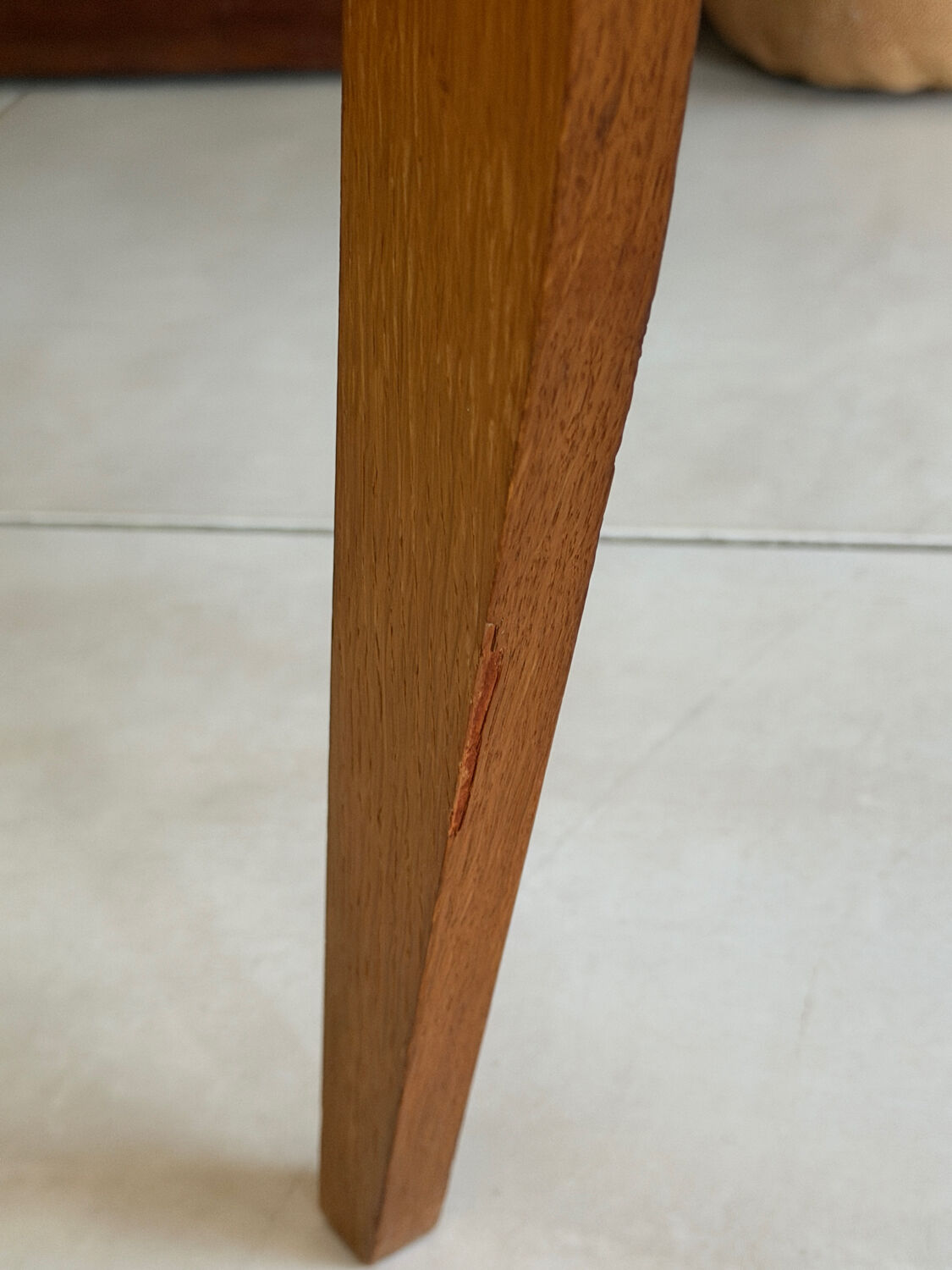 Vintage desk with tapered legs