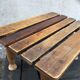 Vintage rustic feet rests