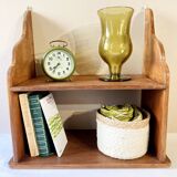 Old small solid wood shelf