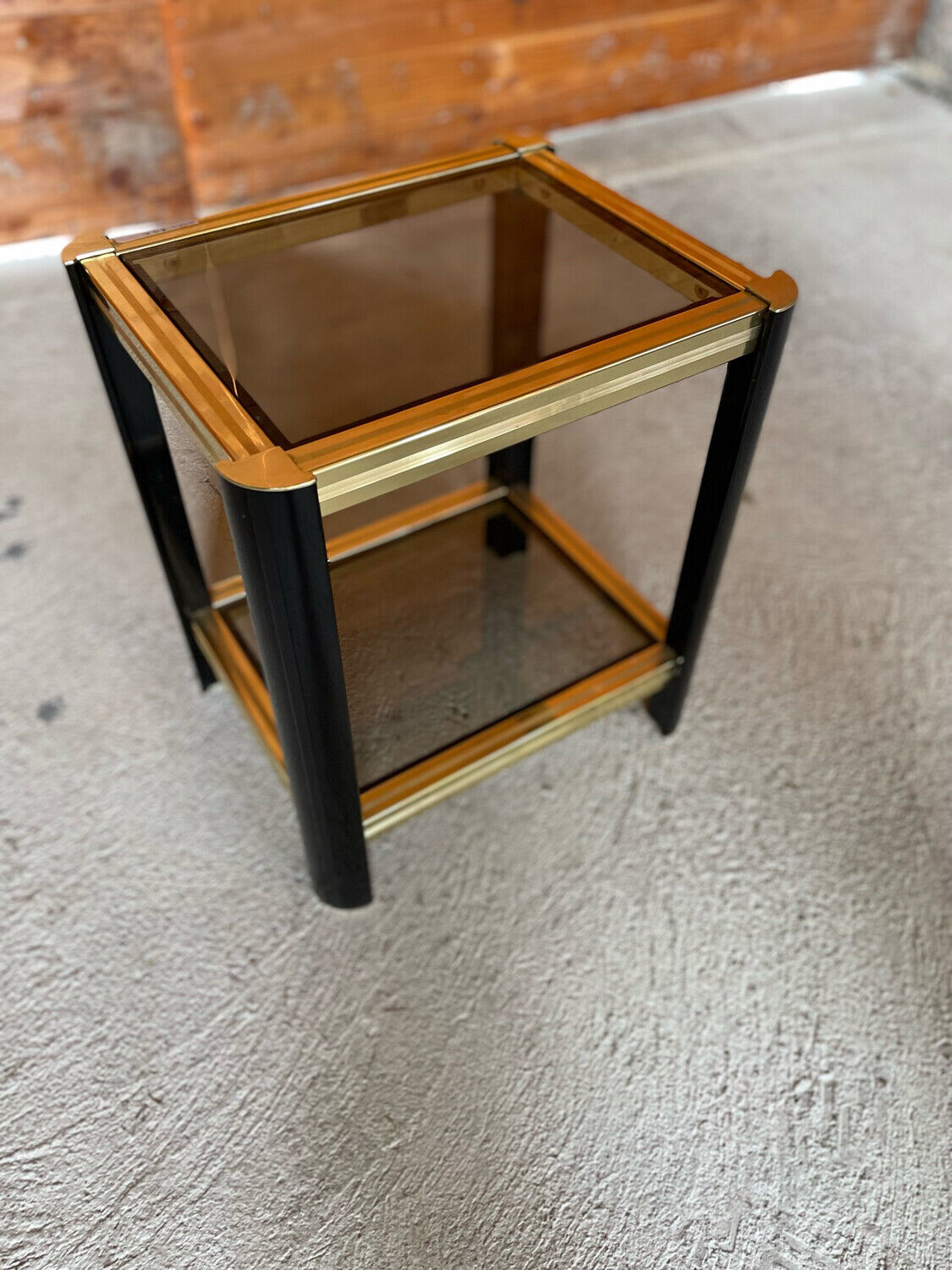 Side table 2 trays 1980's