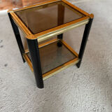 Side table 2 trays 1980's