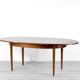 Table à manger extensible vintage en teck d'inspiration danoise