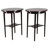 1930s pair of restored Thonet side tables No. 206, Czechoslovakia