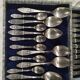 Silver metal cutlery