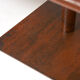 Brutalist conference table made of wood and steel