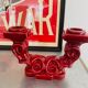 Art Deco ceramic double candle holder