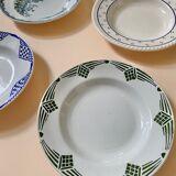 Assiettes creuses dépareillées